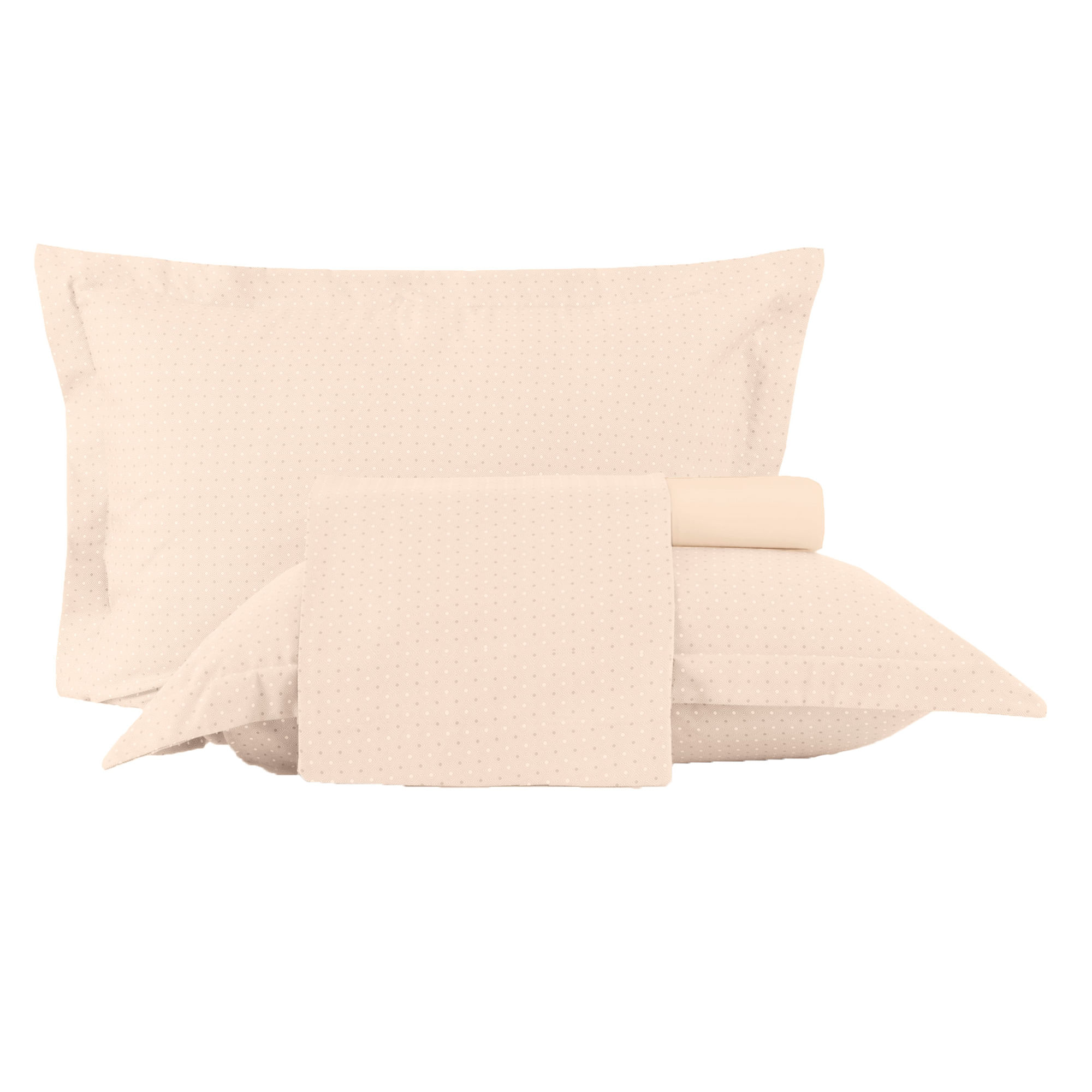 Jogo de Cama Queen 4 Peças Altenburg Toque Acetinado Play Almond