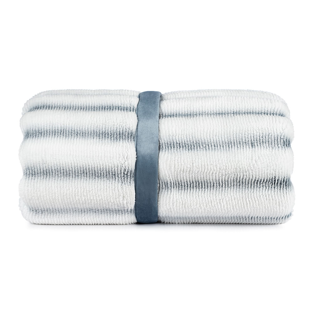 Cobertor Casal Ocean Altenburg Blend Azul Balneário